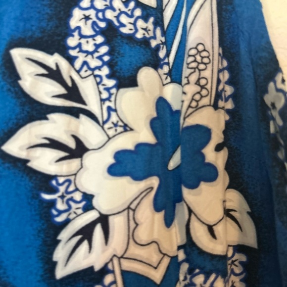 Tiki Palm Hawaiian Midi Dress Size Large Hawaiian - Picture 8 of 12